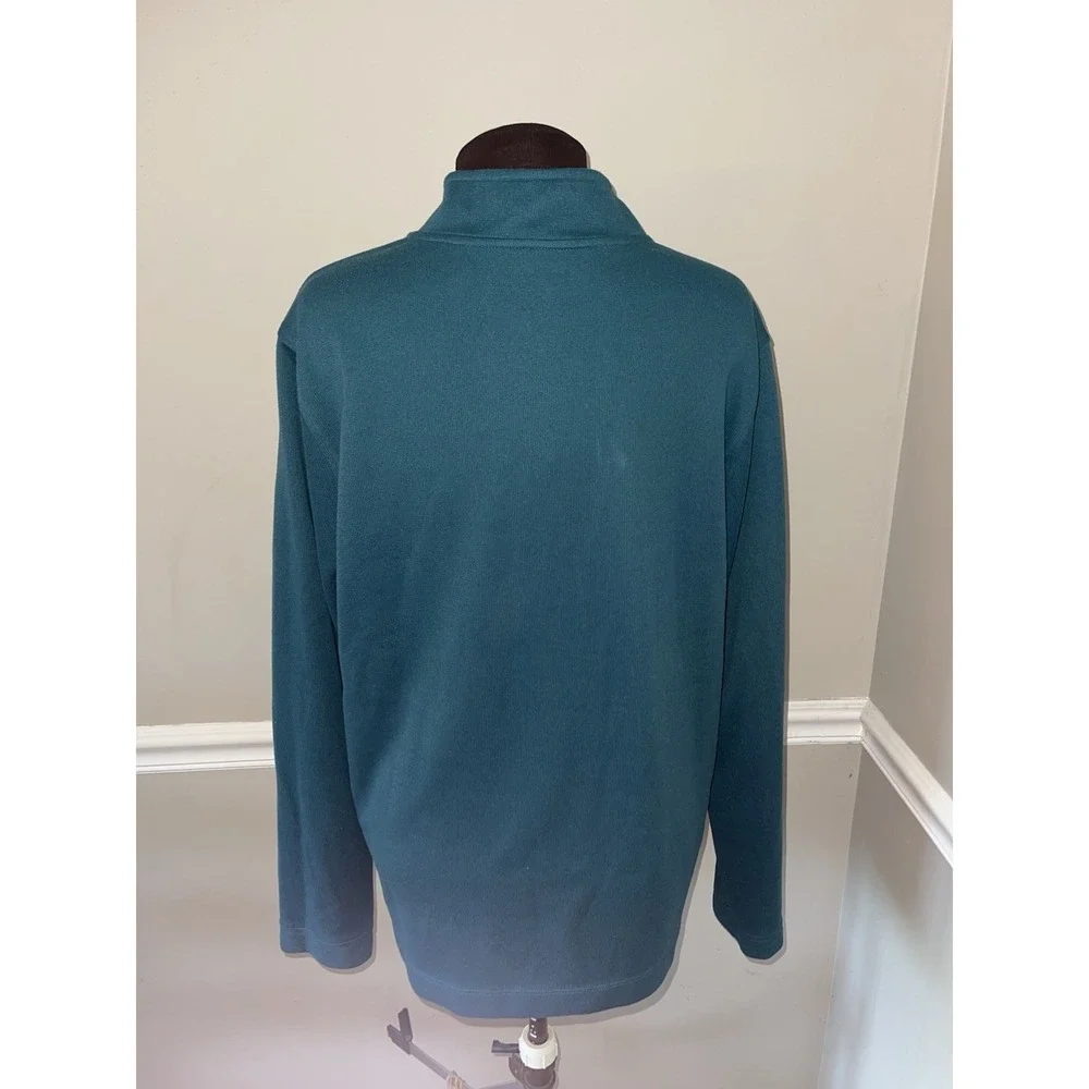Rhône Commuter 1/4 Zip Pullover Golf‎ Sweater Shirt Teal Green Mens XL